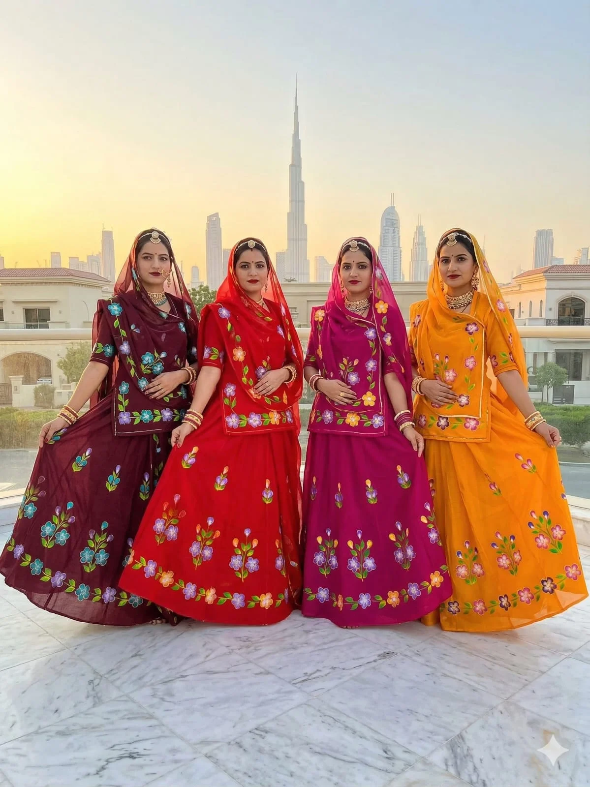 ✨Royal Hand Painted Heavy Cotton Lehenga Suit Set✨ - Image 2