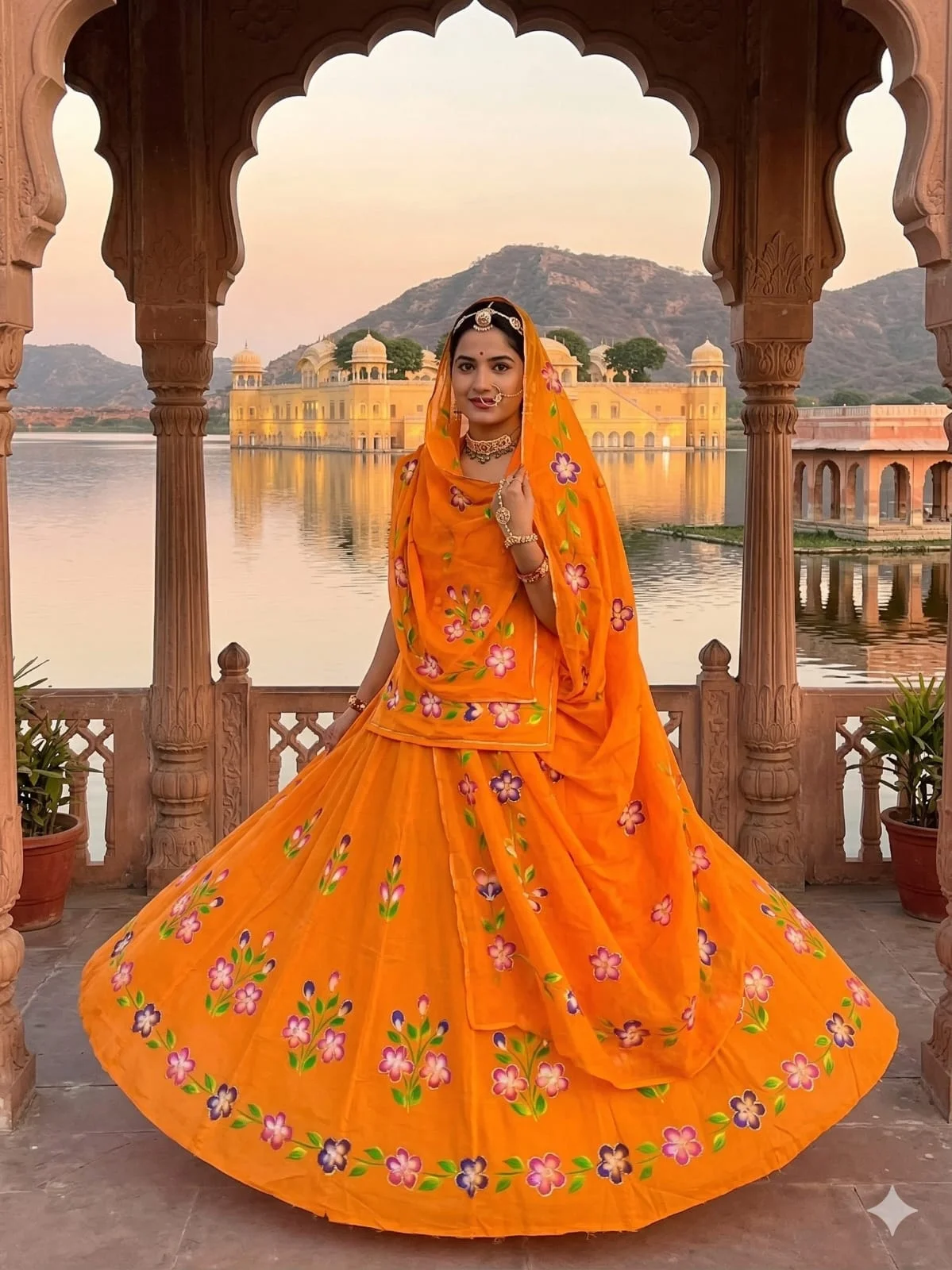 ✨Royal Hand Painted Heavy Cotton Lehenga Suit Set✨ - Image 7