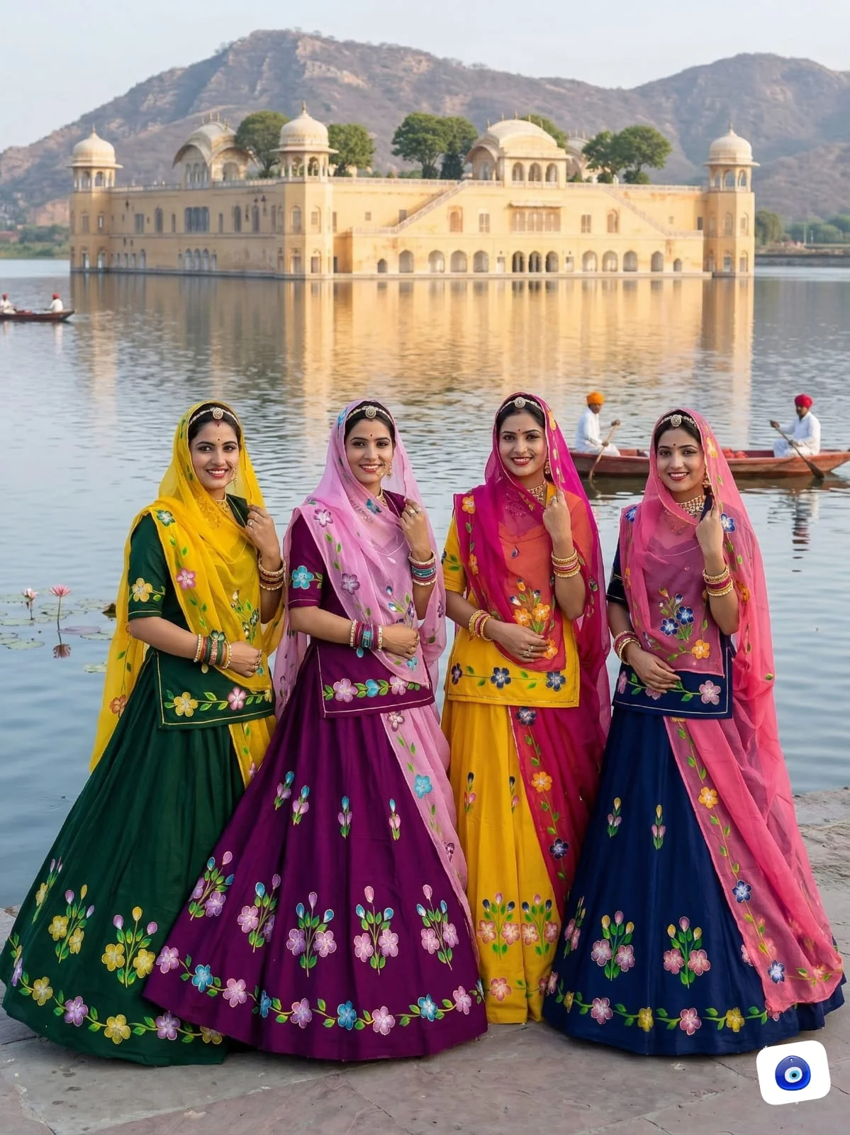 Royal Hand Painted Heavy Cotton Lehenga