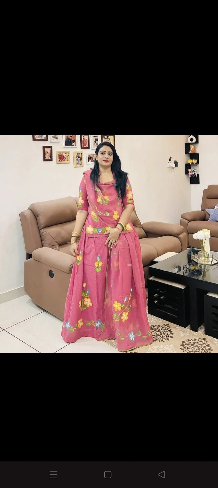 ✨Royal Hand Painted Heavy Cotton Lehenga Suit Set✨ - Image 16