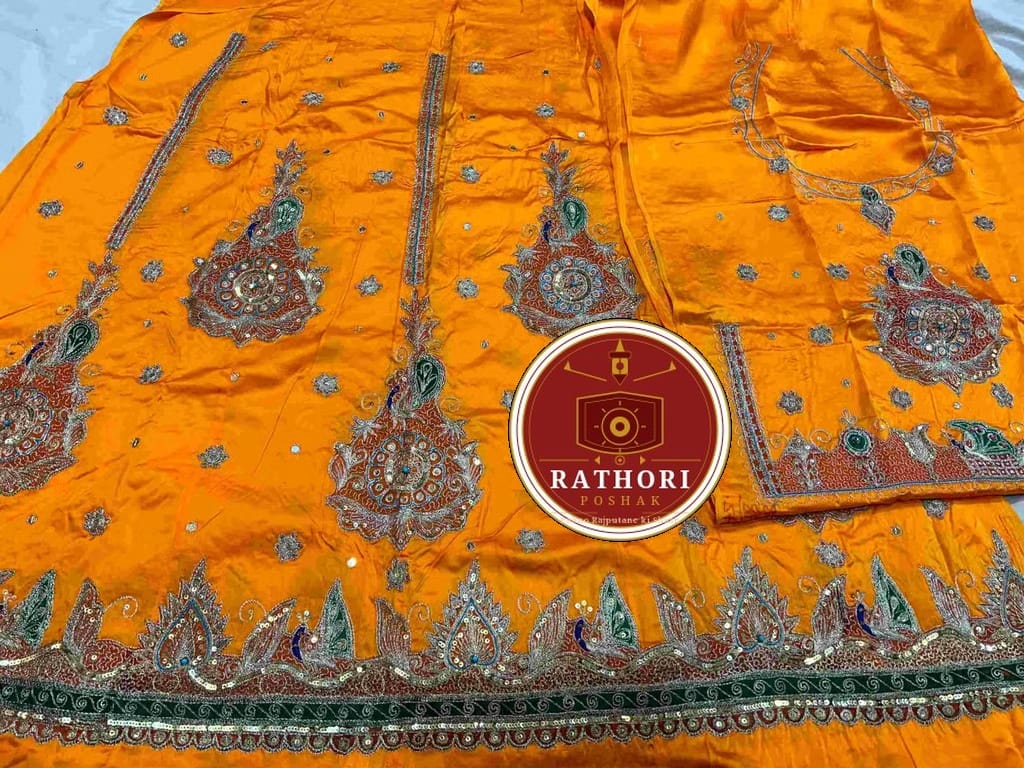 ✨Royal Copper Transfer Bember Satin Designer Poshak Set✨ - Image 2
