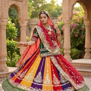 Kesariya Navrang Shahi Boutique Poshak