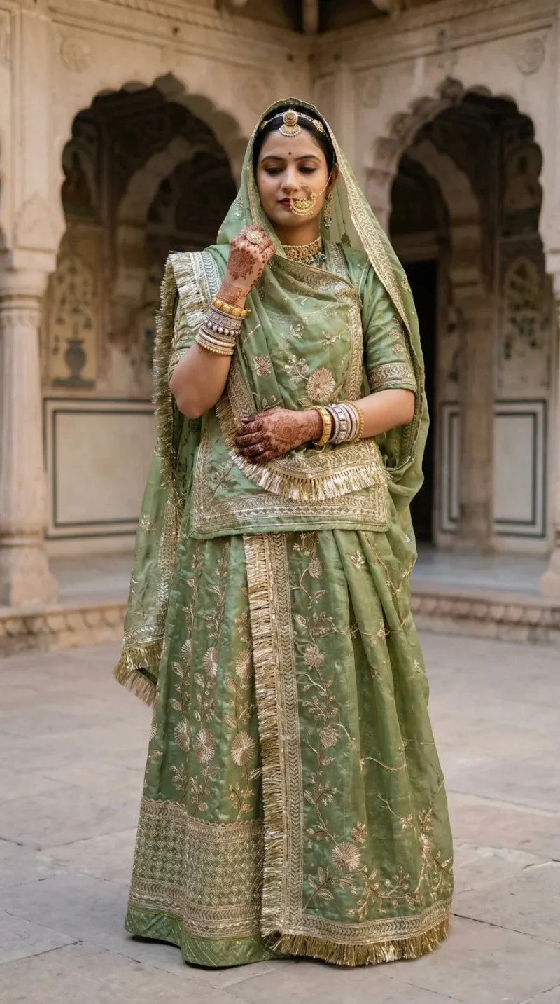 Riyasat-E-Rang Rajwadi Gher Lehenga