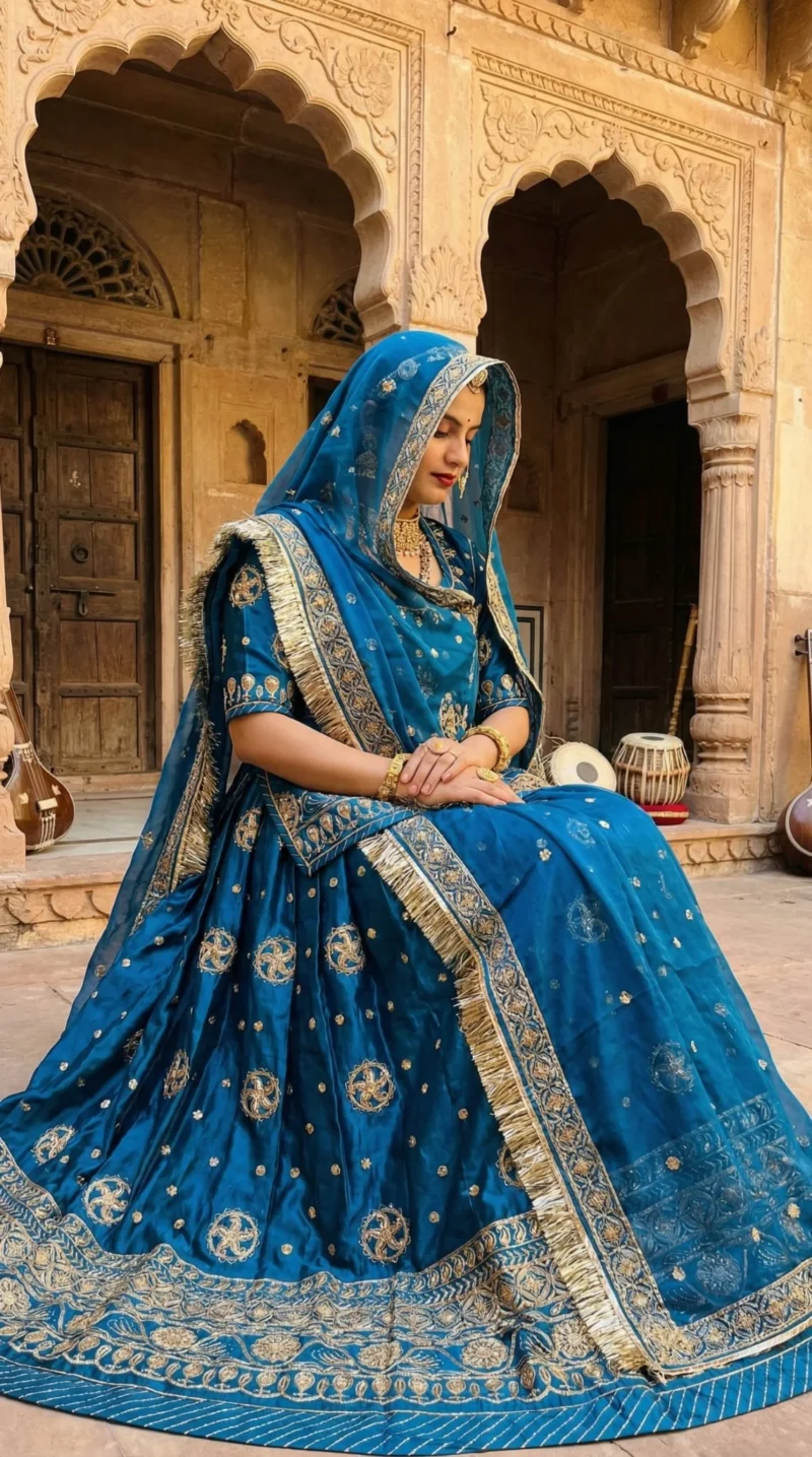 Riyasat Shahi Satin Rajputi Boutique Poshak