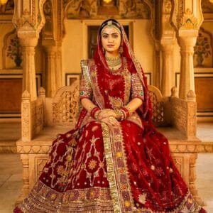Shahi Rajputana Bridal Gherr Poshak