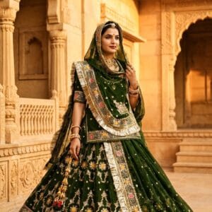 Shahi Rajputana Bridal Gherr Poshak